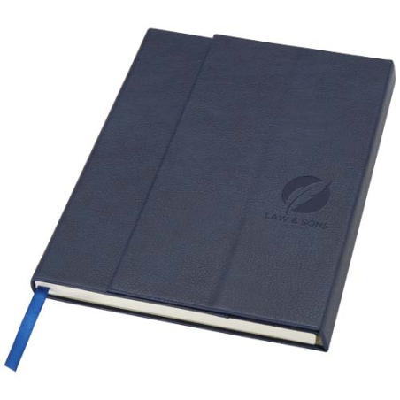 Carnet A5 personnalisable à couverture rigide en PU recyclé et RPET