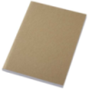 Carnet publicitaire A5 avec couverture en carton kraft naturel de 350 g/m² et 100&nbsp;feuilles en papier recyclés