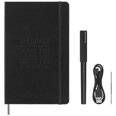 Set d'écriture Moleskine personnalisable Parure Smart avec copie numérique - Parreno