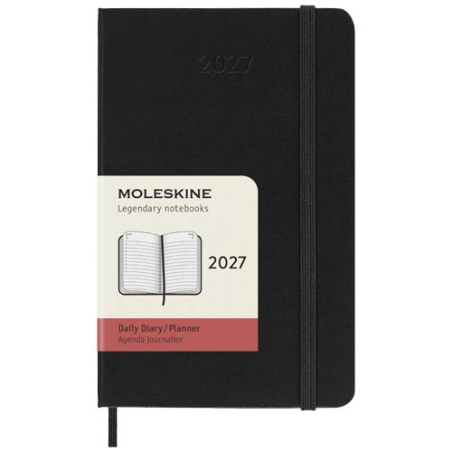 Agenda de poche personnalisable quotidien 12&nbsp;mois Moleskine à couverture rigide 2026