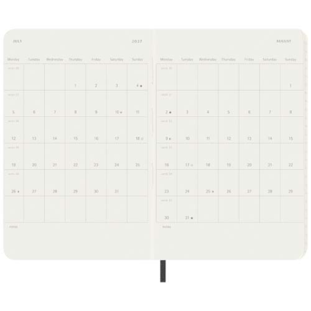 Agenda de poche personnalisable hebdomadaire 12&nbsp;mois Moleskine à couverture souple 2026