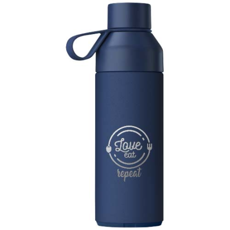 Coffret cadeau Ocean Bottle personnalisable avec sa gourde de 500&nbsp;ml et 3 couvercles