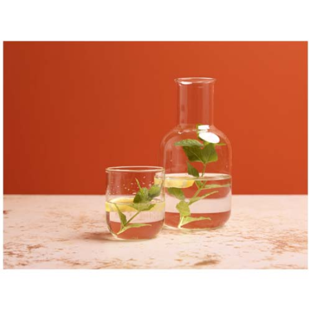 Ensemble personnalisable avec carafe et tasse en verre 200 ml Amelie