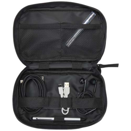 Pochette personnalisable technique en cuir PU recyclée certifiée GRS de 1&nbsp;L Resi Plus