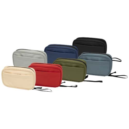 Pochette personnalisable technique en cuir PU recyclée certifiée GRS de 1&nbsp;L Resi Plus