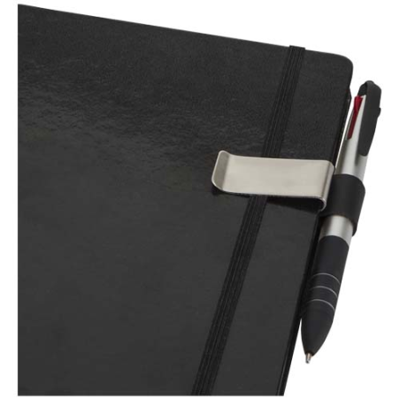 Pince à stylo personnalisable en cuir synthétique PU et acier inoxydable Riva