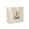 Sac de plage en coton recyclé 220gr/m² personnalisable avec anse en corde - MARE Sac de plage en coton recyclé 220gr/m² personnalisable avec anse en corde - MARE