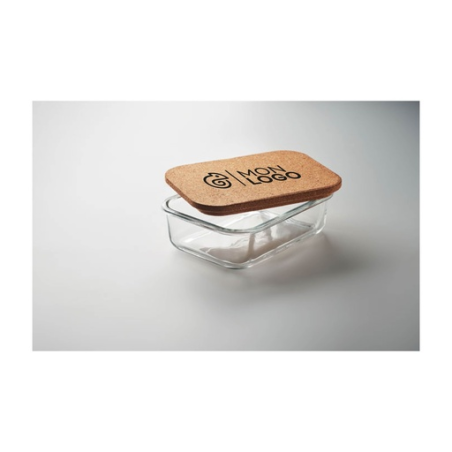 Lunchbox personnalisable en verre & liège 830 ML - CANOA