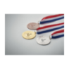 Médaille personnalisée en fer avec sangle en polyester 5cm