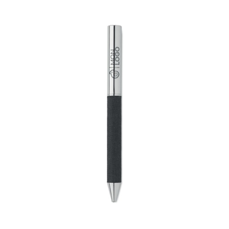 Stylo bille twist personnalisé en inox dans son coffret - SCRIBI