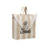 Grand sac de plage personnalisable en polycoton recyclé 280gr/m² - LAGUNA Grand sac de plage personnalisable en polycoton recyclé 280gr/m² - LAGUNA