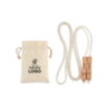 Corde à sauter en coton dans sa pochette personnalisable