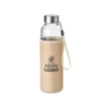 Bouteille en verre personnalisable avec sa housse en jute 500ml Bodhi