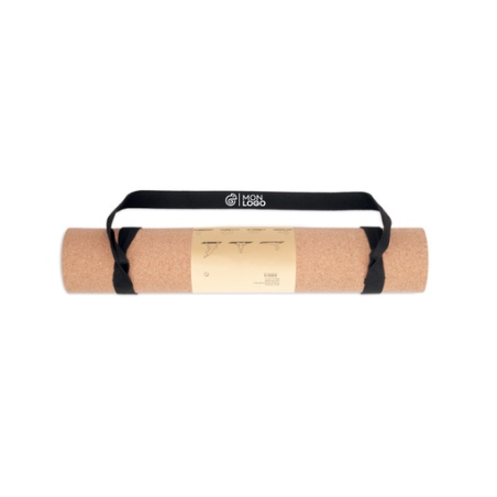 Tapis de yoga personnalisable en liège 183X61 cm