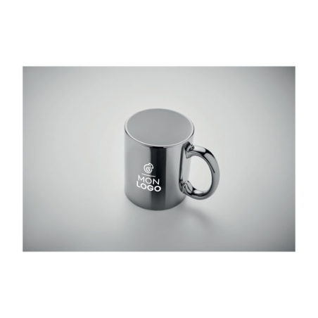 Mug personnalisable en céramique métalisée