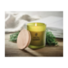 Bougie en cire végétale personnalisable en verre avec couvercle en bambou 120 gr Bougie en cire végétale personnalisable en verre avec couvercle en bambou 120 gr