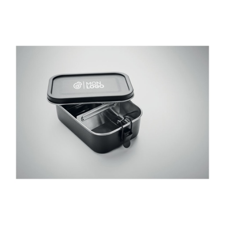 Lunch box personnalisable en inox 750ml - CHAN BLACK