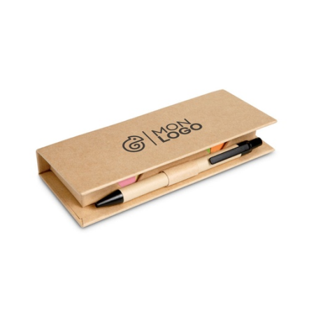Set de bureau personnalisable avec boîte en carton recyclé