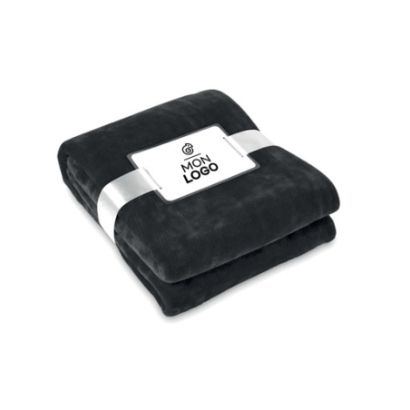 Plaid personnalisable en polaire blanche 280 g/m2