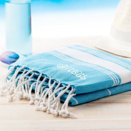 Serviette de plage personnalisable en coton 180m2 90 x 170 cm
