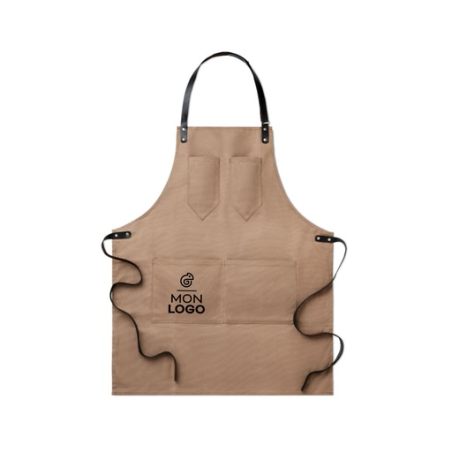 Tablier personnalisable en toile enduite
