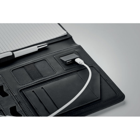 Mini conférencier personnalisé A5 avec son powerbank 4000 mAh