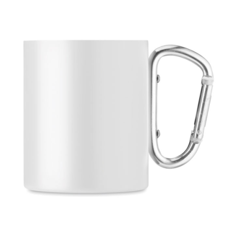 Mug mousqueton personnalisé en inox 300ml - AROM