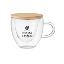 Tasse en verre double paroi...