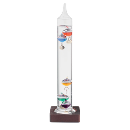 Thermomètre personnalisable Galileo en verre 28cm GALI