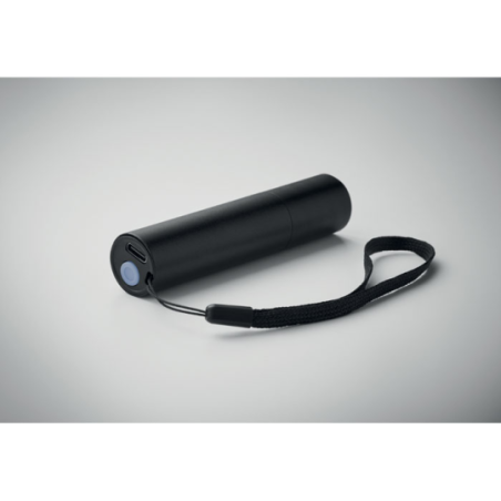 Lampe torche personnalisable 1 LED (50 lumens) rechargeable en alu - ALUMINATE