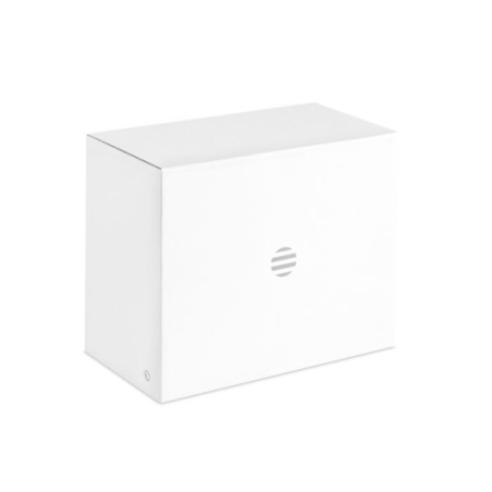 Enceinte personnalisable sans fil en ABS avec tissu RPET et cordon de suspension 5W avec batterie rechargeable Li-iON 800 mAh OB