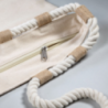 Sac de plage personnalisable en toile de coton 280gr/m2 et jute avec poignet en corde MAKENKE Sac de plage personnalisable en toile de coton 280gr/m2 et jute avec poignet en corde MAKENKE