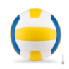 Ballon de volley personnalisé avec aiguille taille 5 - VOLLEY Ballon de volley personnalisé avec aiguille taille 5 - VOLLEY