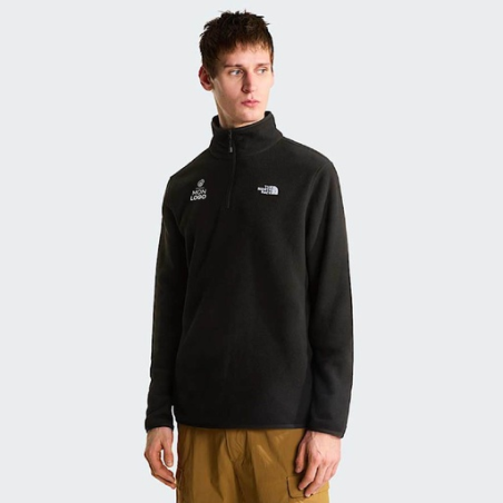 Polaire personnalisée The North Face 1/4 Zip - S à 3XL - Homme - Glacier