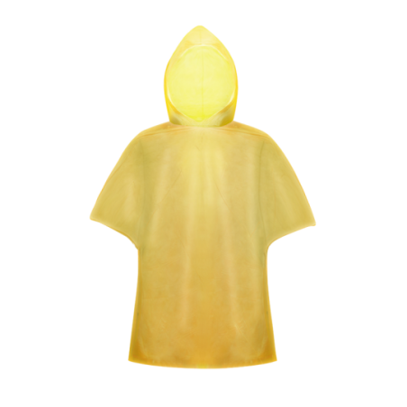 Poncho jetable personnalisable pour adulte en PEHD - Remo