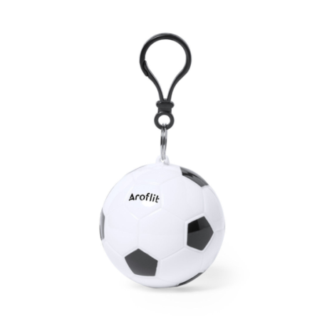 Poncho de pluie jetable personnalisé dans son porte-clés pour adulte - Footbal