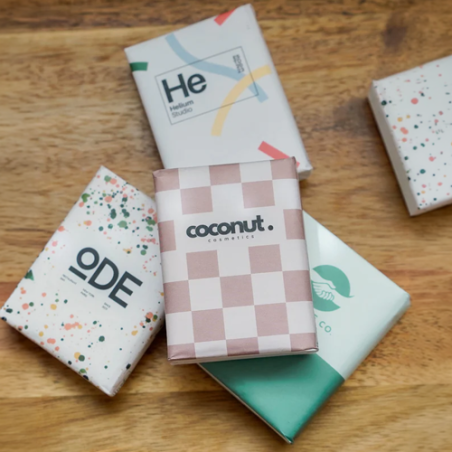 Paquet de 5 mouchoirs personnalisé en papier biodégradable - Made in Europe
