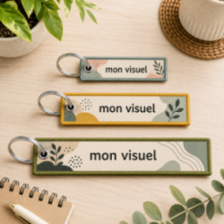 Porte-clés en tissu recyclé...