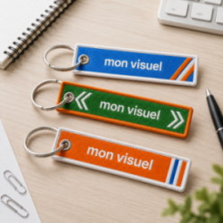 Porte-clés en tissu recyclé...