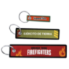 Porte-clés en tissu recyclé personnalisable avec logo tissé jusqu’à 3 couleurs une face inclus Porte-clés en tissu recyclé personnalisable avec logo tissé jusqu’à 3 couleurs une face inclus