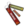 Porte-clés en tissu recyclé personnalisable avec logo tissé jusqu’à 3 couleurs une face inclus Porte-clés en tissu recyclé personnalisable avec logo tissé jusqu’à 3 couleurs une face inclus
