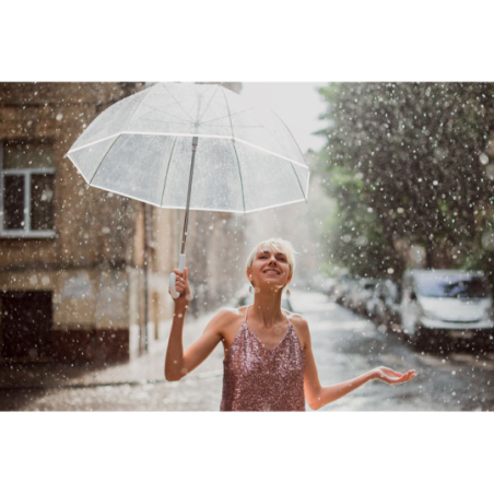 Parapluie transparent personnalisable 23 pouces - GOTA