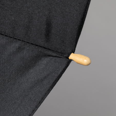Parapluie tempête personnalisé en RPET poignée en bambou - Ø105cm - Gotley