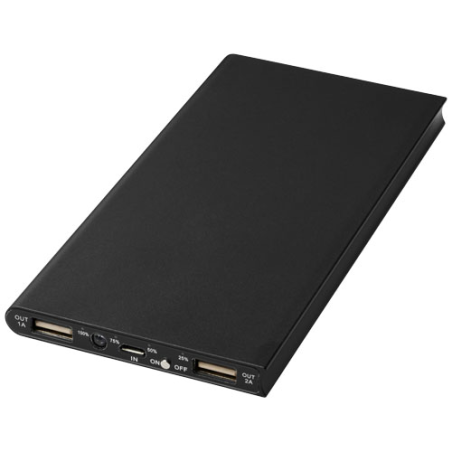 Powerbank personnalisé en aluminium 8000 mAh - Plate