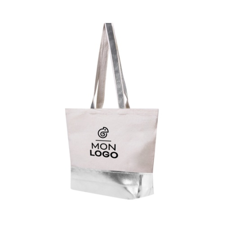 Sac personnalisable en coton 220g/m2 et similicuir Hitalax