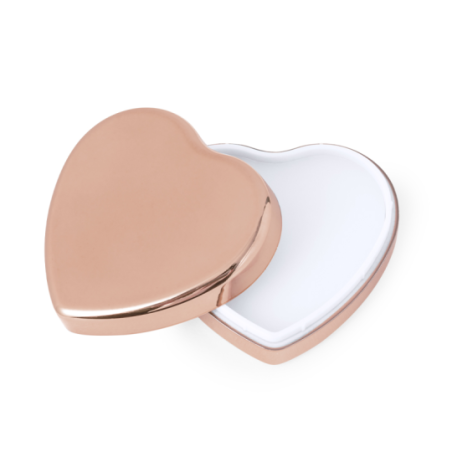 Baume à Lèvres personnalisé à la vanille en forme de coeur SPF15 Mushu