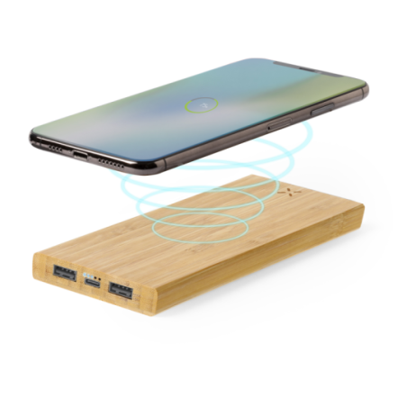 Batterie externe publicitaire 6000 mAh et chargeur à induction 5W Kalery