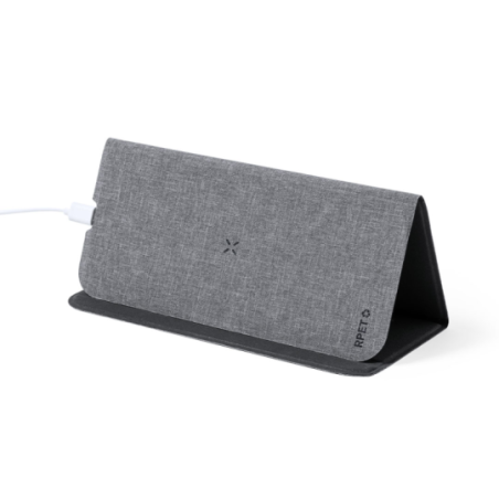 Tapis Souris personnalisable en RPET avec chargeur à induction Kimy