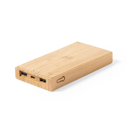 Batterie externe solaire personnalisable 10000 mAh + induction 5W Diuk