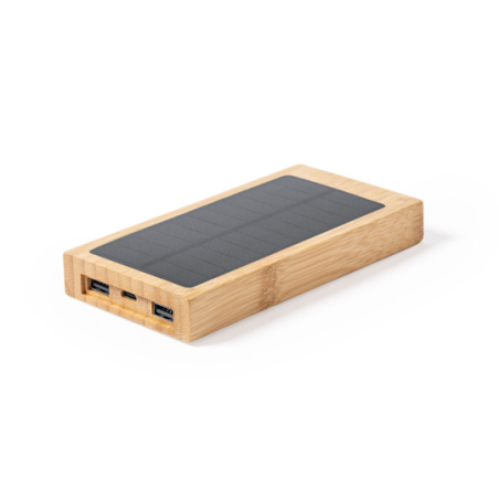 Batterie externe solaire personnalisable 10000 mAh + induction 5W Diuk